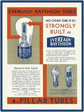1929 EVEREADY RAYTHEON TELEVISION TUBE AD 9