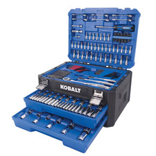 Kobalt Metric and standard (SAE) Mechanics Tool Set with Hard Case 6872458 picture