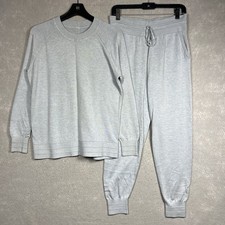 Lululemon Sit In Stillness Pullover Sweater/ Jogger Set Light Blue Women’s Small picture