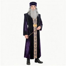 Halloween Purple Albus Dumbledore Cosplay Costume Halloween School Headmaster picture