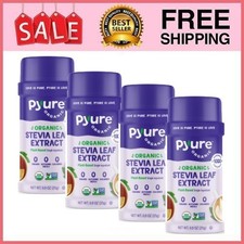 4 Pack Pyure Organic Stevia Extract,Powdered Sweetener,Sugar Substitute,0.9oz Pk picture