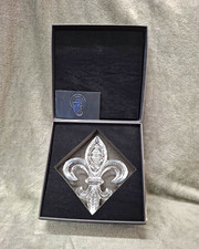 Waterford Clear Crystal Fleur-de-Lis Ornament Decorative in Box picture