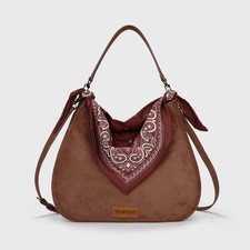 Wrangler Women's Bandana Shoulder Bag - Dark Brown picture