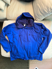 Patagonia Men's Blue Hooded Zip Jacket Size L Nylon Outer Shell Outdoor picture