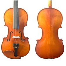 🎻 4/4 Solid Wood Beginner Violin Outfit – Spruce Top & Maple Back, Case & Bow picture