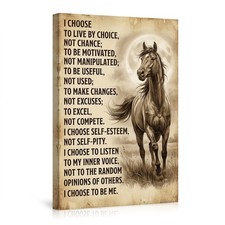 Inspiring Horse Motivational Quote Poster Wall Art for Home Office Decor Posters picture