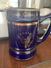 Vintage Brown University Ceramic Beer Tankard mug W.C. Bunting Black Gold 24 oz. picture