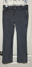 Vtg Bubblegum USA American Flavour Striped Pants Y2K Grunge Flare Size 7/8 Star picture