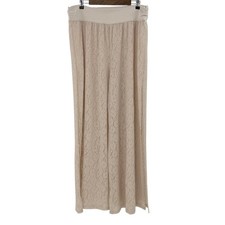 NWT OFFLINE by Aerie Real Good Lace Wide Leg Pants Sand Beige XXL Boho Wedding picture