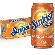 Sunkist Orange Soda Pop, 12 fl oz, 12 Pack Cans picture