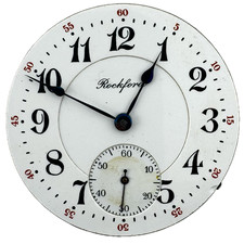 Antique 16s Rockford Double Sunk Dial Winnebago Hunter Pocket Watch Movement 400 picture