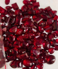 Natural Red Garnet 500 Carat Unheated Loose Gemstone Mix Shape Lot Mozambique picture