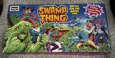 Vintage 1991 RoseArt SWAMP THING Battle For The Bayou Board Game Complete  picture