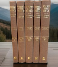 ✝️ OOP THRU THE BIBLE COMMENTARY 5 VOLUME SET (J. Vernon McGee, 1981) HC picture