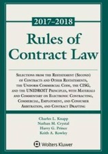 Rules of Contract Law, 2017-2018 Statutory Supplement (Supplements) - GOOD picture