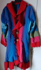 Multicolored Boho Coat Womens M/L Coat Full Length LIZA OF BROOKLYN Hipster  picture