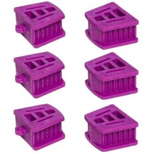 Dental Bite Blocks Large Adult Purple Silicone Mouth Props Autoclave Safe 6/Bag picture