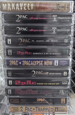 2Pac Tupac Cassette Tape Lot 5 Albums 5 Singles picture
