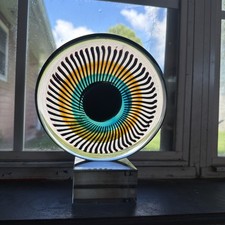 Vintage MURANO Style Art Glass Eye Sculpture Mid Century / Modern - 5