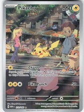 Pokemon Pikachu 173/165 Illustration Rare 151 Pokemon Holo Near Mint picture