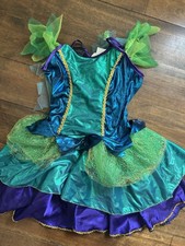 Rubie's Girls Fairy Tale Dress Up Costume Blue/Green/Purple Stretch Size M picture