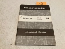 Marantz Model 19 Stereophonic Receiver Service Manual picture