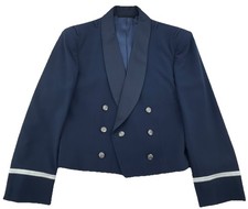 USAF Air Force Mens Sz 40 Formal Mess Dress Coat Jacket Uniform Blue Wool Blend picture