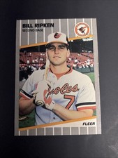 1989 Fleer -  Billy Ripken #616 Error Card FF’ On Bat Knob Orioles🔥 picture