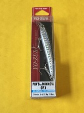 Yo-Zuri Pins Minnow 2.75” 1/8oz 1’-2’ Depth Silver Black picture