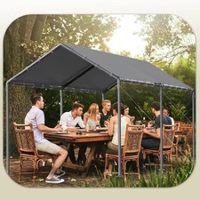 10×20 Carports, Portable Garage Carport with Heavy Duty Frame & Waterproof picture