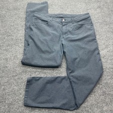Lululemon ABC Pant Slim Warpstreme Grey Blue Mens 36 5-Pocket Tech Trousers picture