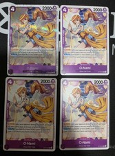 🔥 4 x One Piece ST18-002 C O-Nami - English - PRB02 1x Foil - Playset - NM/M 🔥 picture