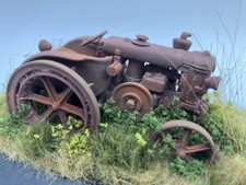 Weathered Universal Hobbies 1/43 O Gauge 1934 Landini  Tractor Barn Find  picture