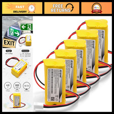 5-Pack 4.8V 800mAh Ni-CD Battery Replacement for Emergency Exit Lights & More picture