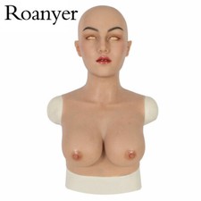 Roanyer Silicone May Mask with BreastForm Realistic Female Head for Crossdresser picture
