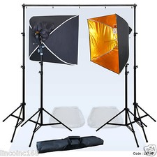 Linco Lincstore Mini Studio Lighting Backdrop Stand White Photo Background Kit picture