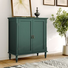 Sideboard Storage Cabinet with Storage Retro Wood Accent Cabinet with 2 Doors US picture