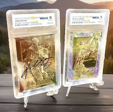 MICHAEL JORDAN & KOBE BRYANT 1997 Fleer GRADED GEM-Mt 10 23KT GOLD Rookie Lot picture