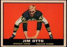 1961 Topps - Jim Otto #182 (RC) picture