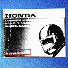 HONDA VFR800R Owners Manual 1998 - BIND - JACKET - XL FOLDOUT PAGES picture