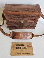 RARE Grand Pacific Railroad (PITA) Leather Shooting Satchel by Shamrock Leathers picture