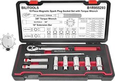 10 PCS Magnetic Spark Plug Socket Set with Click Torque W... Fast Ship picture
