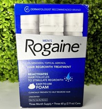 Rogaine Men’s 5% Minoxidil Foam Hair Regrowth Treatment, 3x2.11 oz, Exp 2028🔥 picture