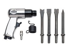 Rockwood Air Hammer Pneumatic And 4 Chisel Set Kit picture