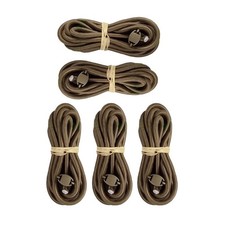 LOT OF 5 USGI BUNGEE CORDS AND BARREL LOCK SETS - COYOTE BROWN - NEW picture