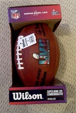 Wilson NFL Super Bowl Ball Official Size Commemorative Football Chiefs Eagles  picture