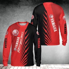Custom Nam Yamaha Logo 3D Long Sleeve T-Shirt Men's Racing Team Sport Tee S-5XL picture
