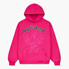 Sp5der Legacy Hoodie Pink and black picture