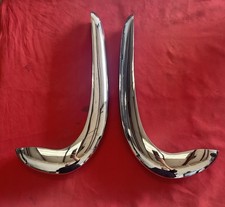 1949 - 50 Pontiac Bumper Wings, Original Triple Chrome .￼ picture
