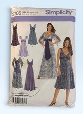 Simplicity 3785 Misses Dress Sewing Pattern Size K5 8 10 12 14 16 Uncut picture